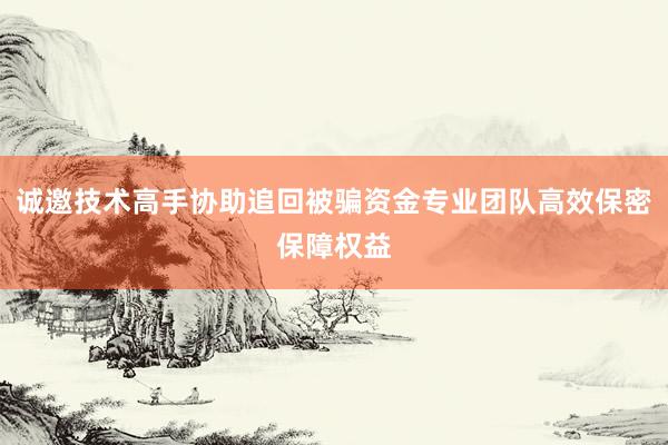 诚邀技术高手协助追回被骗资金专业团队高效保密保障权益